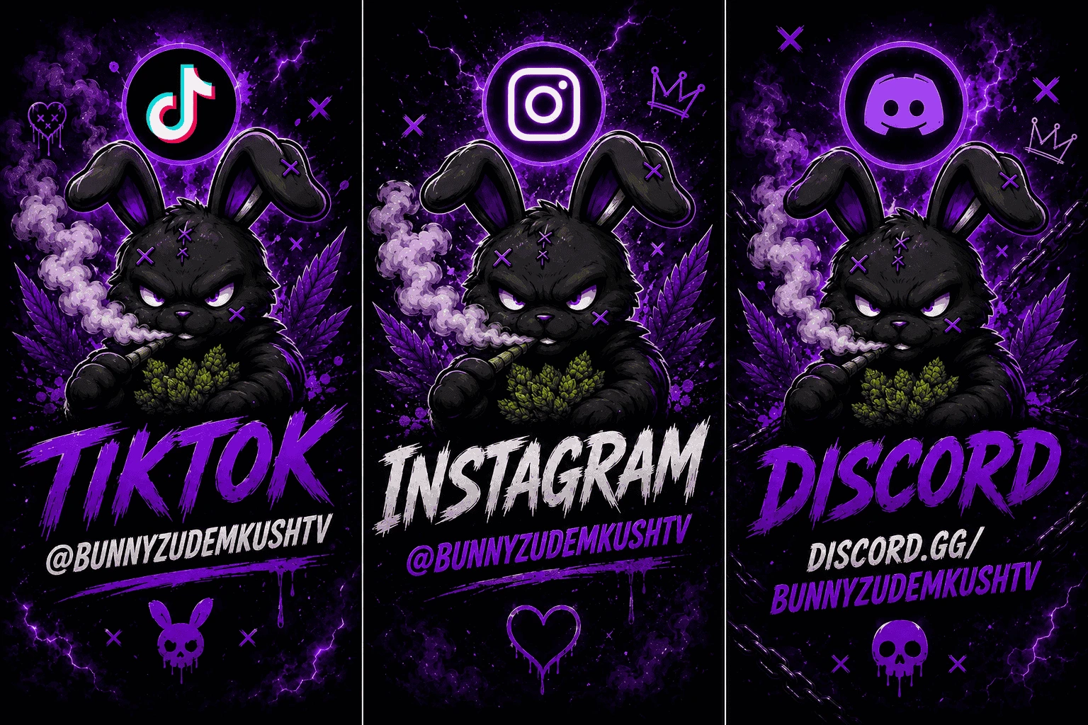 Bunnyzudemkushtv – Deutscher Twitch Streamer Banner